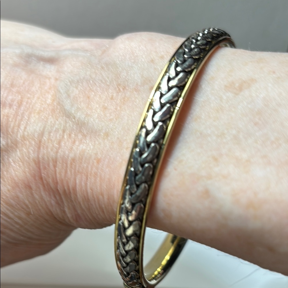 NWOT Gold and Silver Tone Bangle Bracelet
